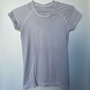 Lululemon White Short Sleeve Top